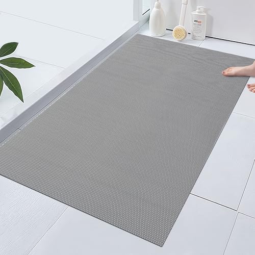 47 * 32IN Extra Large Shower Mat, Anti Slip Bathtub Mat for Tub & Shower, Quick-Dry PVC Shower Stall Mat for Bathroom - size: 47" x 32" (Rectangular)