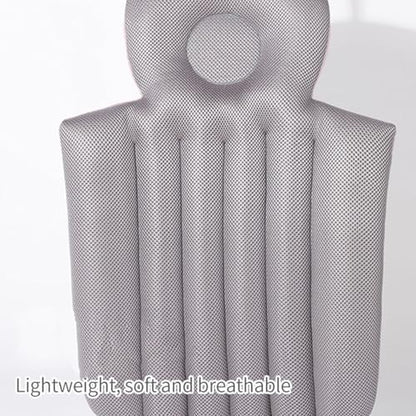 Adult Bath Pillow Suction Cup Design Neck Back Support Nonslip Bath Mat for Home Bathroom (Pink) - color: Pink