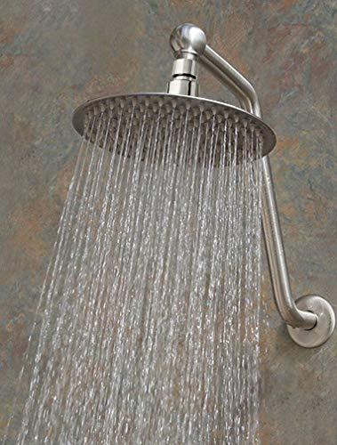 NearMoon Rain Shower Head, Ultra-Thin Design-Pressure Boosting, Awesome Some Experience, High Flow Stainless Steel Rainfall Head (8 Inch,Chrome Finish) - color: Chrome Finish, size: 8 Inch