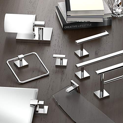 Gatco 4052 Elevate Towel Ring, Chrome, 6.13" Wide - color: Chrome, style: Elevate