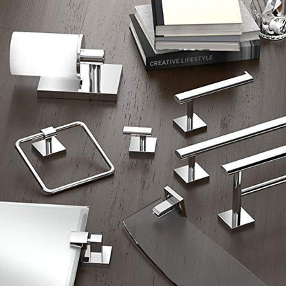 Gatco 4052 Elevate Towel Ring, Chrome, 6.13" Wide - color: Chrome, style: Elevate