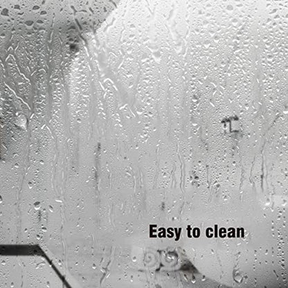 TIKABC Shower Curtain Liner, Clear Plastic Waterproof Bathroom 4G Shower Curtains, 72x72 inch Shower Liner with 3 Magnetic Weights (Clear) - color: Clear 4g