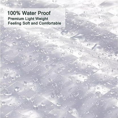 EVA Clear Shower Curtain Liner,3D Plastic 5G Shower Liners with 12 Rustproof Metal Grommets and Weighted Magnets, Waterproof Duty Shower Curtains for Shower Bathroom 72 x 72 - color: Square-clear