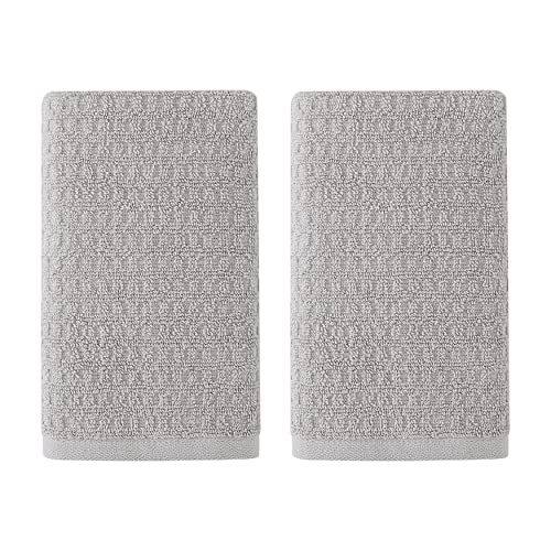 Tommy Bahama- Hand Towel Set, Highly Absorbent Cotton Bathroom Decor, Low Linting & Fade Resistant (Northern Pacific Grey, 2 Piece) - color: Northern Pacific Pelican Grey, size: 2 Piece Hand Towels