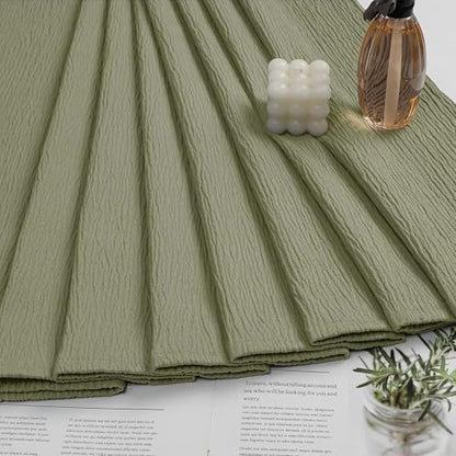 Aiyufeng 3D Textured Green Small Shower Curtain for Bathroom, Fabric Shower Curtain Heavy Duty Cloth, Stall Size Narrow Bathroom Curtains, Machine Washable, 36x72 Inches - color: Green, size: 36"W x 72"L (Pack of 1)