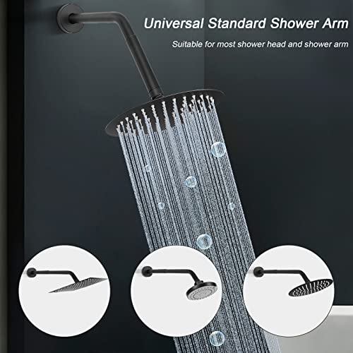 Shower Head Extension Arm, Shower Extender Water Outlet- Lowers Existing, Shower Pipe Extension for Bathroom, Made of Solid Metal Stainless Steel(4 Inch, Matte Black) - color: Matte Black, style: 4 Inch