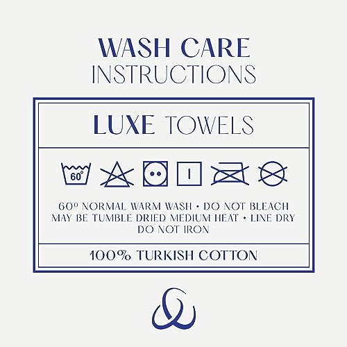 Christy Luxe 6 Piece Towel Set | French Gray | Luxe Heavyweight 100% Turkish Cotton | Ultra Soft | Super Absorbent | 730GSM | 2 Bath Towels 2 Hand Towel 2 Face Cloths - color: French Gray, size: 2 Bath, 2 Hand and 2 Face Towels