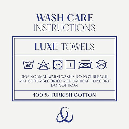 Christy Luxe 6 Piece Towel Set | French Gray | Luxe Heavyweight 100% Turkish Cotton | Ultra Soft | Super Absorbent | 730GSM | 2 Bath Towels 2 Hand Towel 2 Face Cloths - color: French Gray, size: 2 Bath, 2 Hand and 2 Face Towels