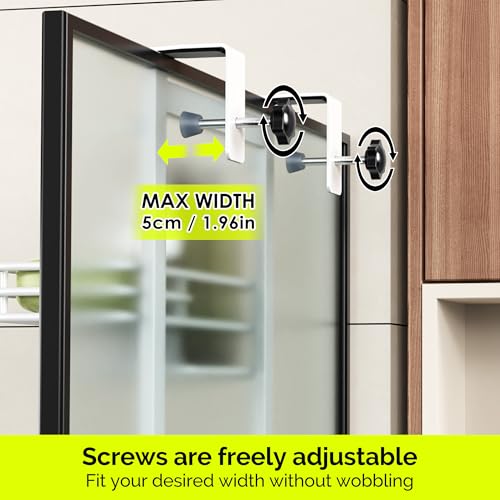 Orimade Over The Door Shower Caddy Adjustable 4 Tier White,Bathroom Hanging Organizer Shelf Rustproof with 4 Hooks,Shower Basket with Soap Holder and Suction Cup - color: White-4T