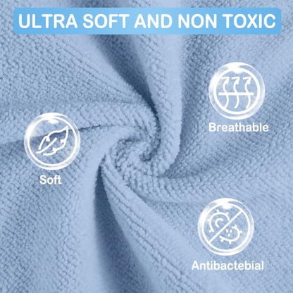 Baby Washcloths, 24Pack Baby Wash Cloths Extra Soft & Ultra Absorbent, Baby Towels and Washcloths Face Towels for Unisex Boys Girls Body, Washclothes Gentle on Sensitive Skin, 9x9 Whales & Crabs - color: Whales & Crabs