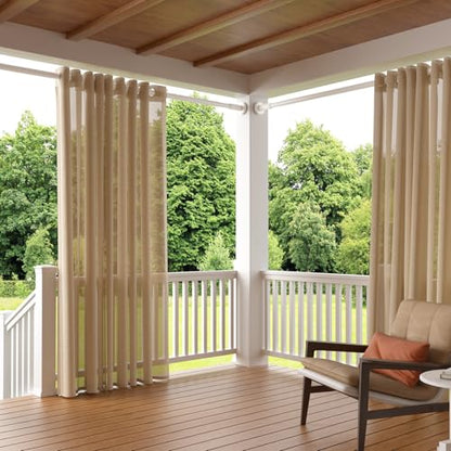 Tension Curtain Rod，40-166IN(3.33-13.83Ft) 2PCS One-Click Fast Extension Rod Easy to Install White Long Outdoor Curtain Rods No Drilling Never Rust - color: White, size: 40-166 inch 2pcs