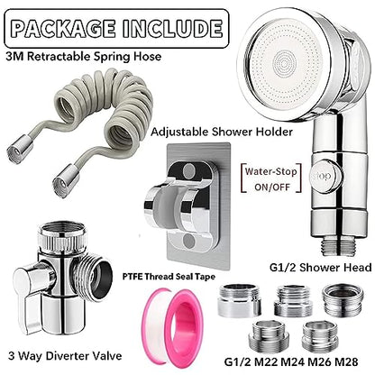 Sink Faucet Shower Sprayer Attachment Shower Head with 5 Adapters - color: 5 Adapters