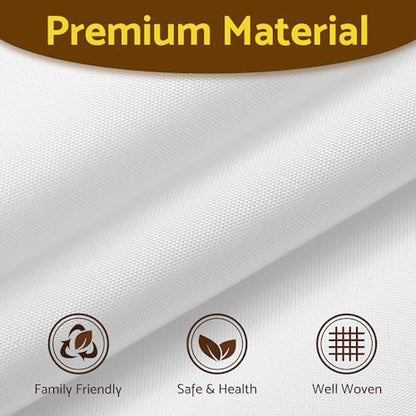 Barossa Design 70x54 Snap-in Shower Curtain Replacement Liner White | 2 Bottom Magnets, Fabric, Removable, Water Repellent, Machine Washable, Hotel Style, 70" W x 54" H Inner Liner - color: White, size: 70"W x 54"L (Pack of 1)