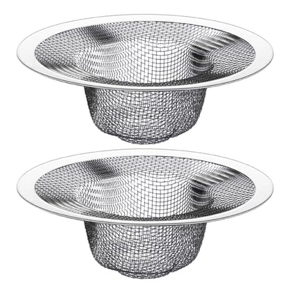 4.5" Top / 2.5" Basket Small Drain Strainer | 2Pcs Sink Drain Hair Catcher, Bathroom Sink Strainer,Drain Mesh Baskets for Laundry - size: 2Pcs Large