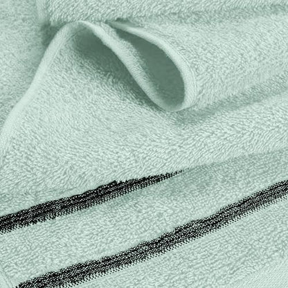 MyOwn Ultra Soft 6 Pack Cotton Towel Set, Contains 2 Bath Towels 28x55 inch, 2 Hand Towels 16x24 inch & 2 Wash Coths 12x12 inch, Ideal Everyday use, Compact & Lightweight - Sea Green, 71656 - color: Sea Green, size: 6-Piece Towel Set