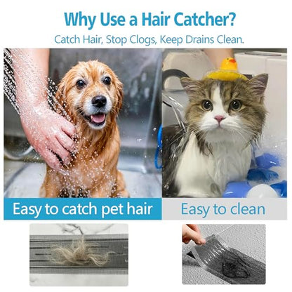 Neodrain 1 PCS Linear Shower Drain Hair Catcher,3.5" X33FT | Cutable Disposable Bathroom Drain Sticker,for Neodrain 2.75" Width Tile-Drain/Linear Drain - size: 1 pack