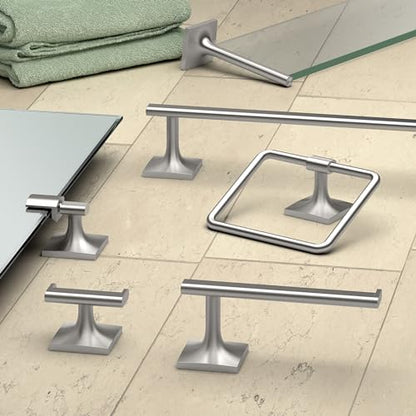 Gatco 5595 Waterline Single Robe Hook, Wall Mounted Hook for Bathroom Towels & Robes, Satin Nickel - color: Waterline Satin Nickel