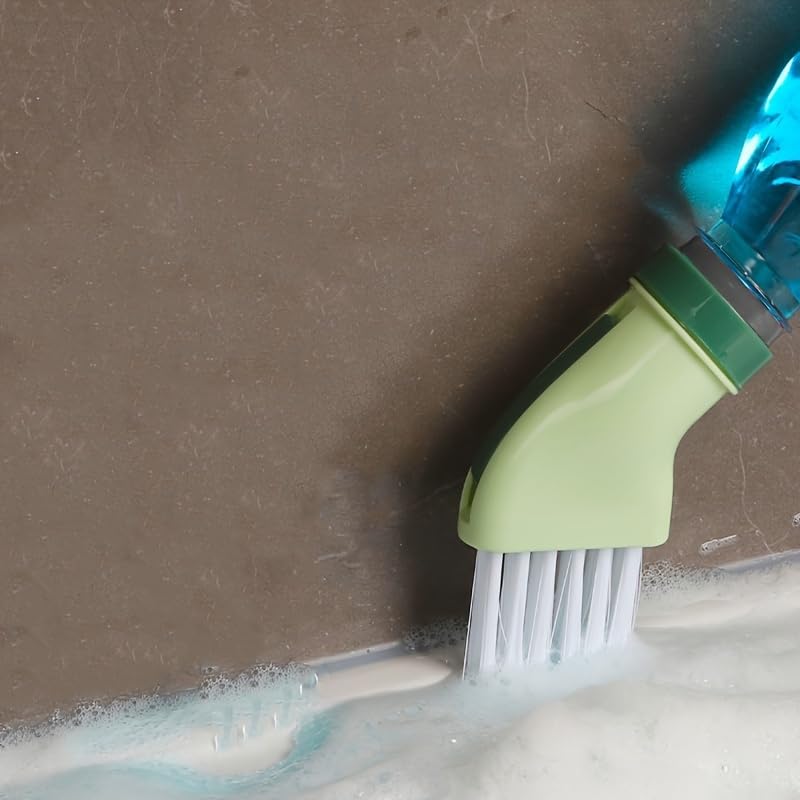 2PCS Extendable Crevice Brush Converts to Bottle Handle for Wet Or Dry Cleaning Multi Purpose Tool for Bathroom Tile Grout Window Sills and Tight Spaces