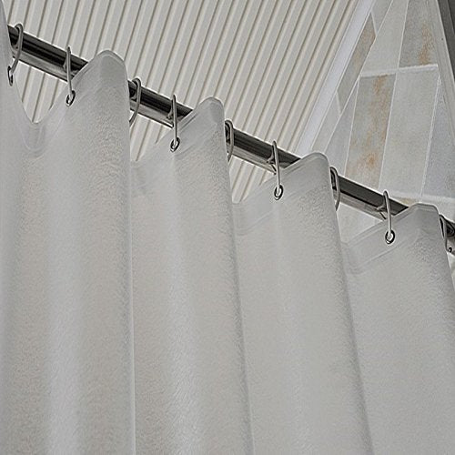 AooHome Extra Long Shower Curtain Liner, Clear Eva Frosted Shower Curtain with 5 Bottom Magnets, Semi Transparent, 72 x 86 Inch - color: Pure Translucent, size: 72"W x 86"L (Pack of 1)