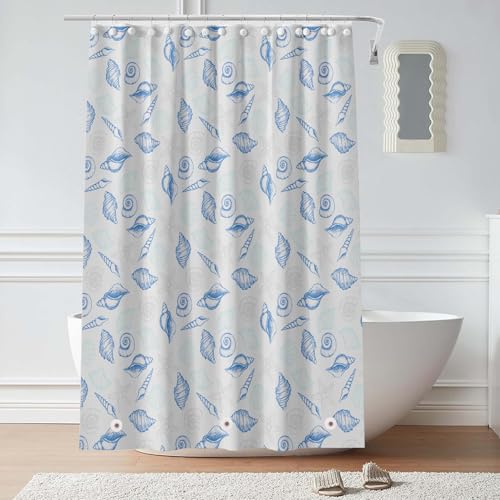 Plastic Shower Liner - Premium PEVA 4G Shower Curtain Liner with Rustproof Grommets and 3 Weighted Magnets, Waterproof Shower Curtain for Bathroom… (Whelk, 72”*72”) - color: Whelk, size: 72”*72”