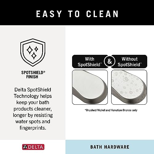 Delta Faucet Porter 24 inch Towel Bar, SpotShield Brushed Nickel , Bathroom Accessories, PTR24-BN - style: 24 inch Towel Bar