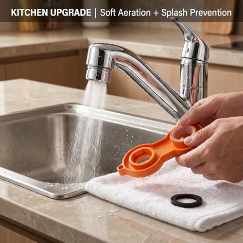 4 PCS Faucet Aerator 24mm Male Thread Brass Shell,1 Sink Bubbler Wrenches | 15/16 Inch Bathroom Sink Aerator Replacement Parts,sink aerators,kitchen sink aerators