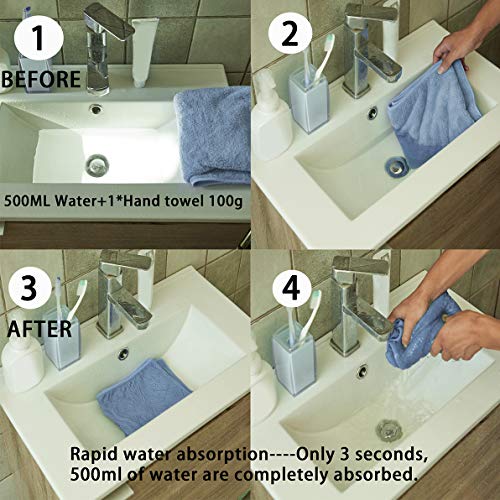 Xinrjojo Single Quick-Dry Microfiber Bath Towel Super Soft Plush Highly Absorbent Travel Towels-Seafoam Green - color: Seafoam Green