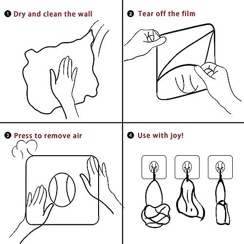 Latoxcaa Heavy Duty Adhesive Wall Hooks - Strong & Transparent, Hold up to 22lb, Waterproof & Reusable, Ideal for Kitchen, Bathroom, and Office (20 Pack) - size: 20 Medium Hooks