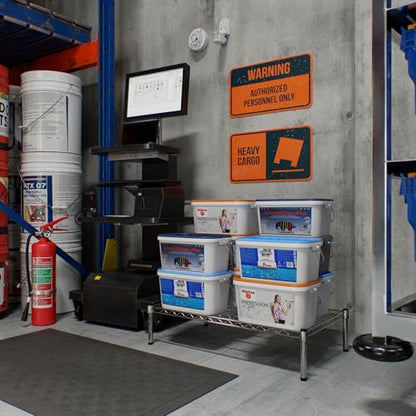 21" Deep x 36" Wide x 8" Height Wire Shelving Kit | 1-Tier | NSF Commercial Storage Rack Unit - size: 21" Deep x 36" Wide