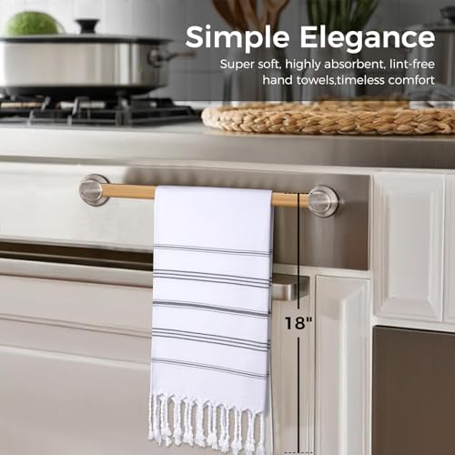 cabanana Hand Towels for Bathroom - 2-Pack,20x30 Inch-100% Cotton,Turkish Bathroom Hand Towels,Super Absorbent & Quick-Dry Soft for Bath, Kitchen, Spa, Face, Hair, Dishcloth (White) - color: White 20x30