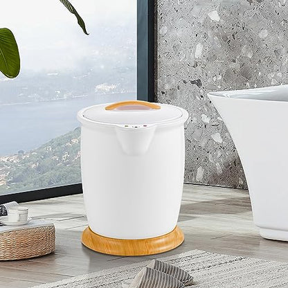 WELLHUT Towel Warmer Bucket Towel Warmers for Bathroom with Fragrance Holder, Luxury Spa Hot Towel Warmer, Towel Heater, Auto Shut Off, Holds Two 40"X70" Oversized Towels, Bathrobes, Blankets - color: White, size: 20 L