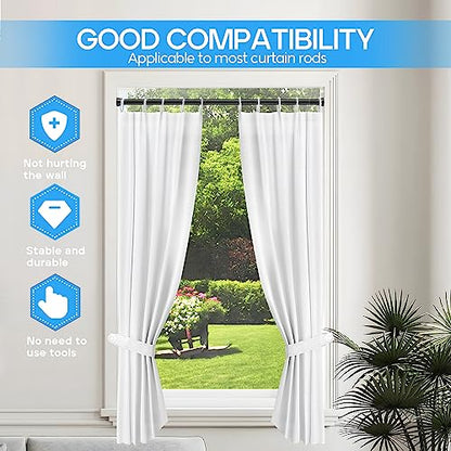 Tension Curtain Rod Black Tension Rod 28 To 48 Inch Spring Curtain Rods | Non Slip Tension Rods 1pcs For Windows No Drilling Adjustable Tension Rods of Curtains Window Closet Kitchen Wardrobe - color: Black, size: 28-48 inch 1pcs