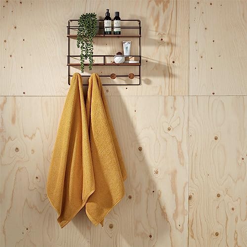 Christy Brixton 4 Piece Towel Set | Saffron Yellow | 100% Cotton | Ultra Soft | Super Absorbent | 600GSM | 2 Bath Sheets 2 Hand Towels - color: Saffron, size: 2 Hand 2 Bath Sheet Set