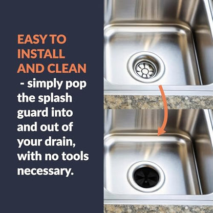 Newhouse 3-3/8-in. Diameter Garbage Disposal Splash Guards GDSPLSH, Kitchen Sink Splash Guard and Drain Cover, Easy-to-Clean Garbage Disposal Rubber Insert, Rust-Resistant Durable Silicone Sink Insert