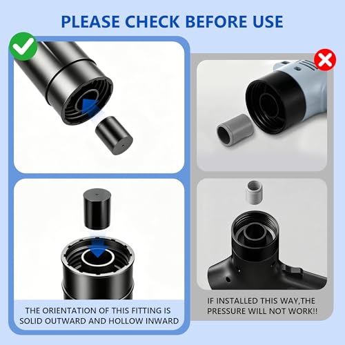 Toilet Plunger, High Pressure Toilet Plunger, Air Drain Blaster with Visual Barometer, Stainless Steel Drain Clog Remover Heavy Duty Plunger for Bathroom,Toilet, Kitchen, Floor Drain
