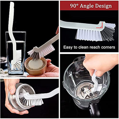 ELANE 10 Pcs Dish Scrub Brush Small Scrub Brushes for Cleaning,Kitchen Scrub Brush for Dishes,Corner Scrub Brush