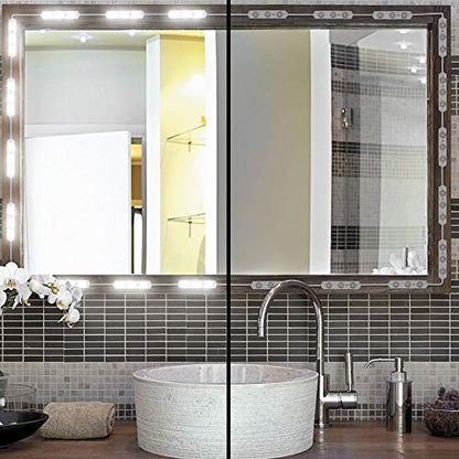 Led Vanity Mirror Lights, Hollywood Style Vanity Make Up Light, 10ft Ultra Bright White LED, Dimmable Touch Control Lights Strip, for Makeup Vanity Table & Bathroom Mirror, Mirror Not Included