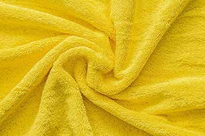 American Veteran Towel, 100% Cotton Turkish 6 Piece Towel Set, Luxury Towels Set of 6 for Bathroom Essentials, 2 Bath Towels 2 Hand Towels 2 Washcloths, Yellow - color: Yellow, size: XL 6PC