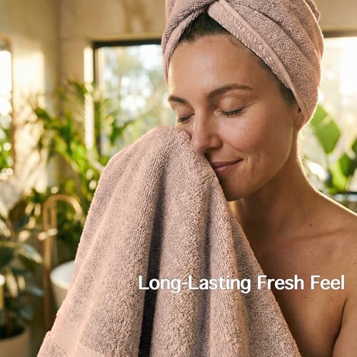 Soft Lightweight Hand Towels Set of 4, Rayon Made from Bamboo & Cotton Blend, Gentle Towels for Face and Hands, Guest Bathroom, Powder Room and Travel, 14 x 30 Inches, Brown - color: Brown, size: 4-Piece Hand Towel
