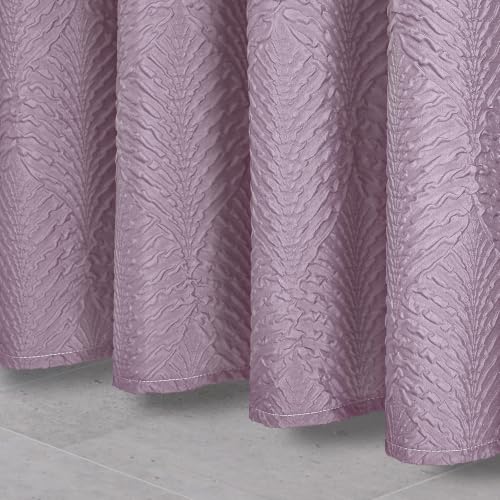 72x78 Long Shower Curtain, Ombre Lavender 3D Embossed Half Bath Curtain - color: Ombrelavender, size: 72"W x 78"L (Pack of 1)
