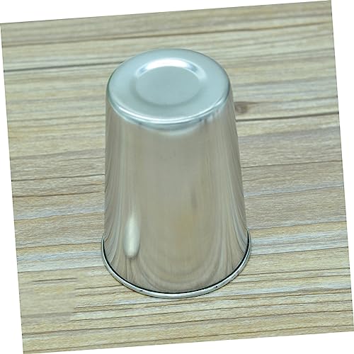 VALICLUD 2pcs Stainless Steel Cups Bathroom Toothbrush Tumbler Beverage Cup Silver Versatile Drinkware for Water Juice More Easy to Clean - size: 6X6cm