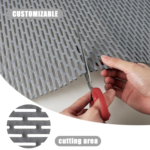 Non Slip Shower Mat: 36" X 24" Extra Large Shower Mats for Inside Shower - PVC Quick Dry Shower Stall Mat with Hundreds Drain Holes - size: 36" x 24" (Rectangular)