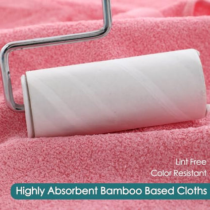 JEFFSUN Baby Washcloths 12 Pack,Super Soft Face Towels,10''x10'',White+Pink | 100% Viscose,Gently Wash Face and Body,Skin Friendly,Easy Rinsed,Hanging Loop,Quick Dry,Newborn Kid Toddler Bath Shower Gifts - color: White & Pink, size: 10x10 inch-12 Pack