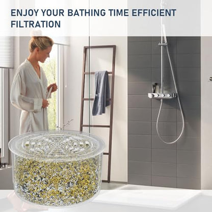 3 Pack Shower Head Filter Replacement Cartridge Compatible with All Canopy Handheld & Fixed Filtered Shower Head, Water Softener Filter for Hard Water, Reduce Chlorine and Harmful Substances - style: 3 Pack