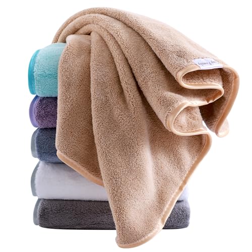 Cosy Family 6 Pack Ultra Soft Microfiber Absorbent Hand Towel, Silk Hemming Towels for Bathroom - Quick Drying - Perfect for Bath, Fitness, Gym, Shower, Hotel, and Spa - 16x28 Inch, Warm Color - color: Multi-1, size: Hand Towel (Pack of 6)