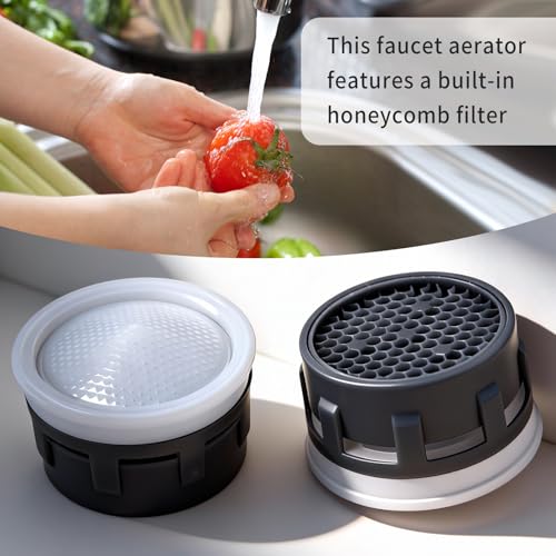 216721 Water Faucet Aerator for Moen Bathroom Kitchen Sink Inserts 2 pcs | Replacement Parts 1.0 gallon per minute Compatible with Chateau, Castleby, Villeta, Eva, Level, Waterhill, Vestige, Kingsley