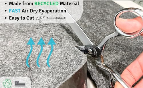 Under Sink Mat Absorbent Cut to Fit Cabinet Liner