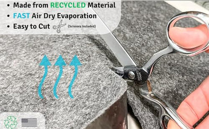 Under Sink Mat Absorbent Cut to Fit Cabinet Liner