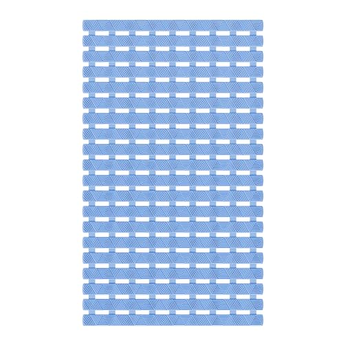 Bathtub Mat Non Slip - for Inside Bath Tub & Shower, Small 27x16 Inch, 180 Strong Suction Cups, Soft Textured Surface, Fast Drain & Quick Dry, Bathroom Safety Mat, Pastel Blue, Matace - color: Pastel Blue, size: 27" x 15.8" (Rectangular)