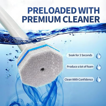 60PCS Toilet Bowl Cleaner Wand Refills Compatible with CLOROX. Disposable Toilet Brush Refills. Bathroom Cleaning. Disposable Toilet Bowl. High-Density Disposable Toilet Brush Scrubber - style: 60 refflls（Without handle）